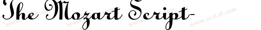 The Mozart Script字体转换